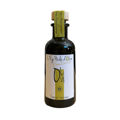 Huile extraite d'Olive & Fenouil Sauvage - Bouteille en verre