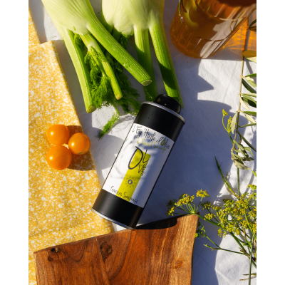 Huile extraite d'Olive & Fenouil Sauvage - Bouteille en verre