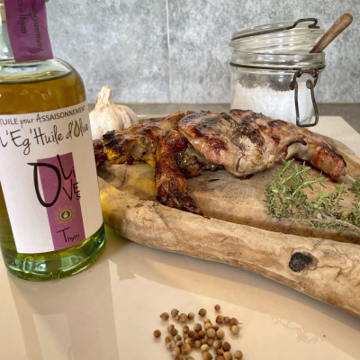 Huile extraite d'Olive & Thym de Provence - Bidon métal