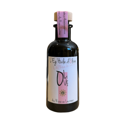 Huile extraite d'Olive & Aïl Rose - Bouteille en verre